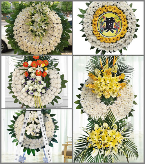 山东莱芜莱城区大王庄镇猪石槽村花圈速递